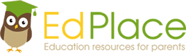 EdPlace Logo. Online source of automated worksheets for Maths, English and Science.