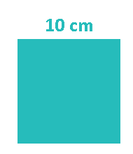 a 10 cm square