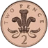 2 pence coin