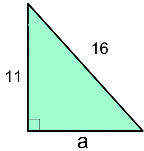 c=16, b=11, a=x