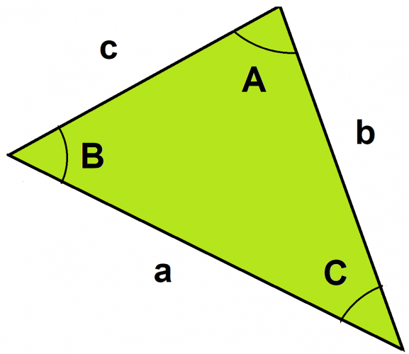 triangle abc with angles ABC labelled