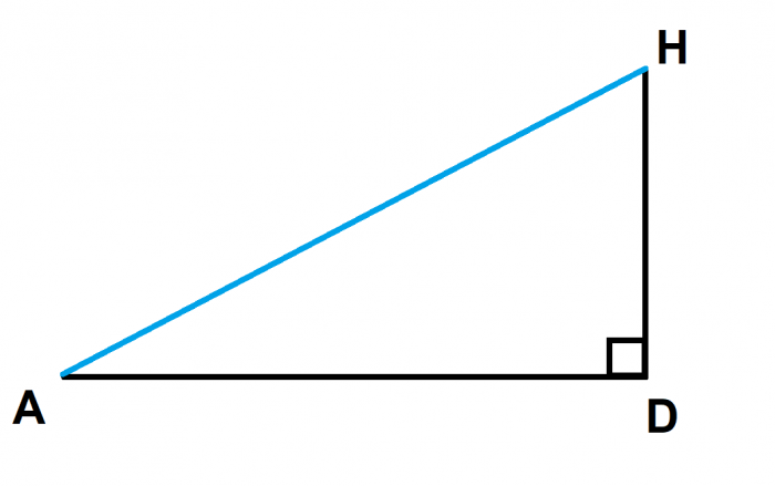 triangle ADH