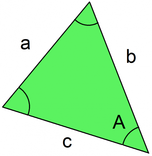 abc and angle A labelled