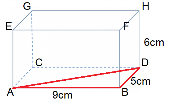 cuboid ABCDEFGH with ABD highlighted