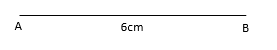 A 6 cm line