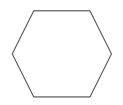 White hexagon