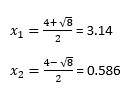 The quadratic formula