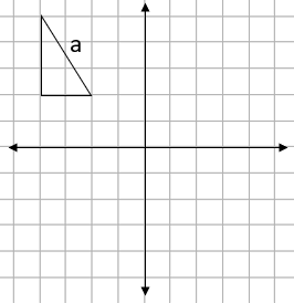 Four quadrant grid with a triangle showing