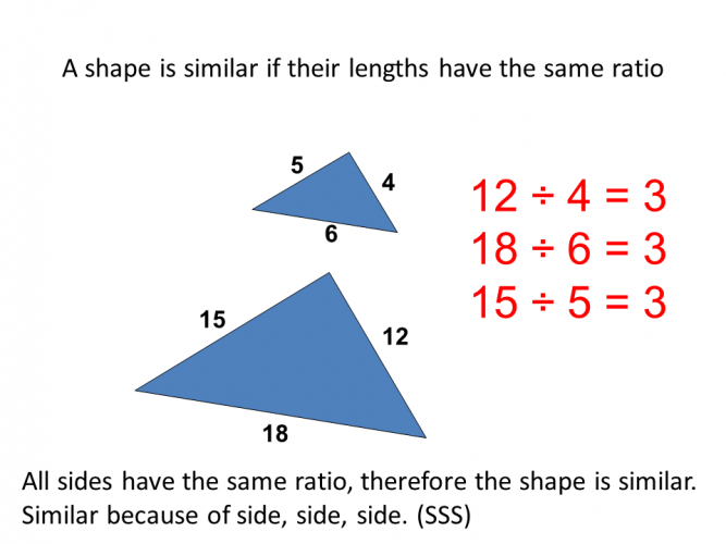 similar shape side ratio