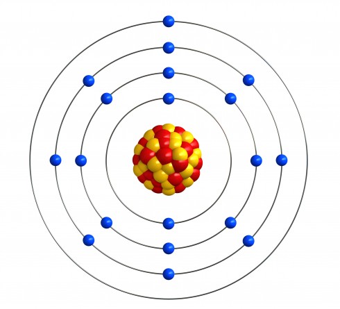 The structure of a potassium atom