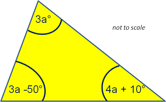 Algebraic Triangles Worksheet - EdPlace