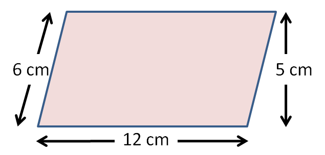 Area Of Parallelogram Worksheet