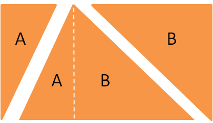 Matching triangles from rectangle