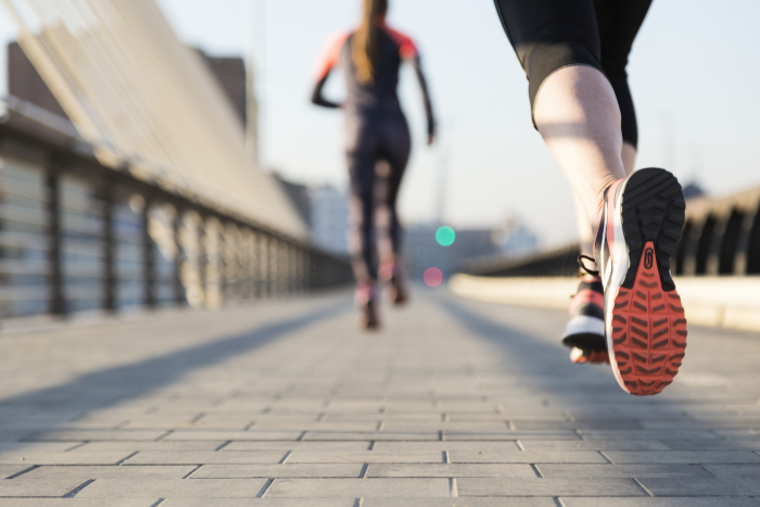 Image of athletes running