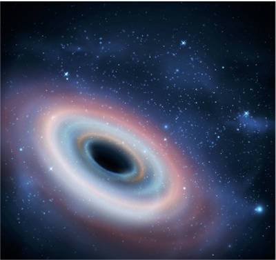 Fake image of a black hole