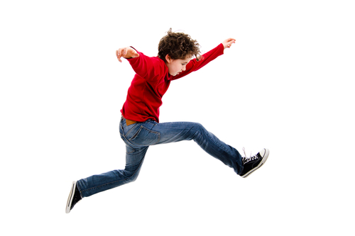 Image of a boy jumping