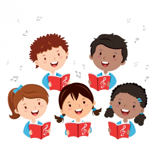 choir of children singing
