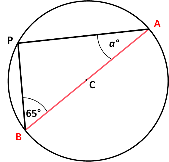 Angle in a Semicircle Theorem Worksheet - EdPlace