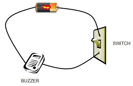 circuit with a buzzer