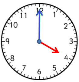 clock saying 4:00