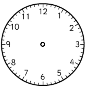 clock with numbers