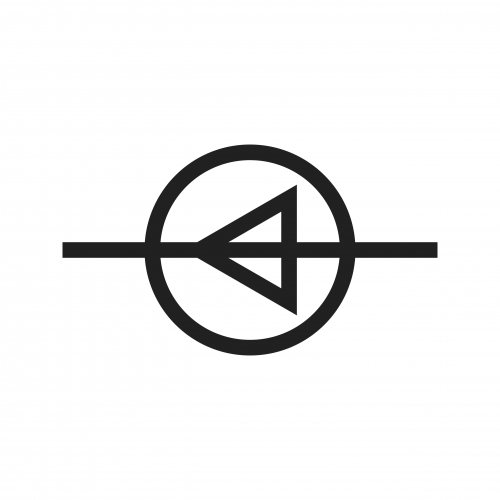 A diode symbol