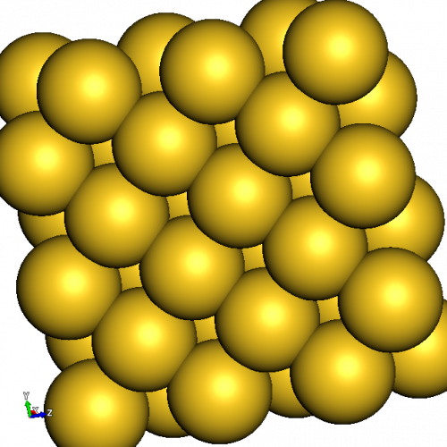 Atomic structure of gold