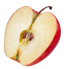 half an apple