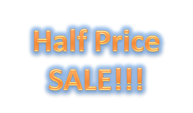 Half price sale