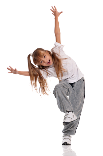 little girl dancing