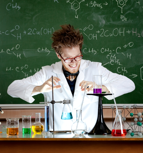 A scientist in a lab.