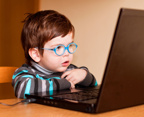 boy on computer