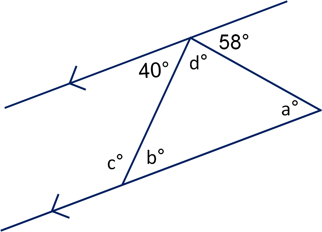 Line Art With Lines And Angles : Geometry angles in triangles and on parallel lines