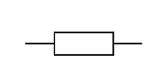 A resistor symbol