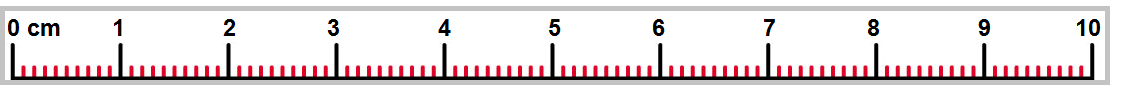 centimetre ruler