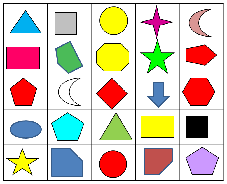 set of shapes