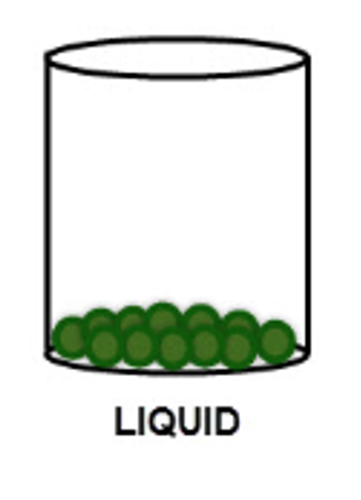 particles in a liquid