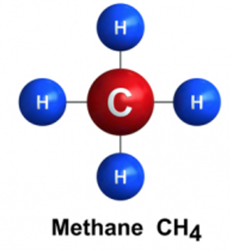 molecule of methane
