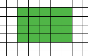 a green rectangle