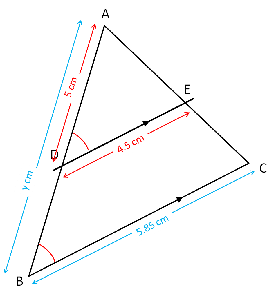 find angles in similar triangles