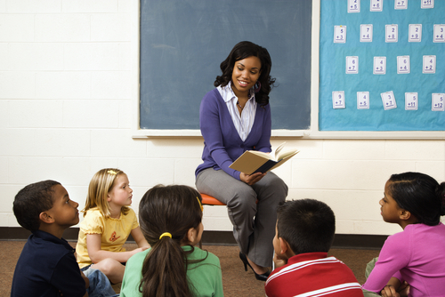 teacher in classroom