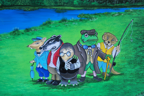 scene from the wind in the willows