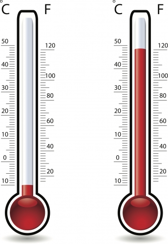 two thermometers