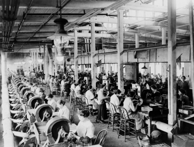 women working in a factory