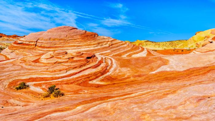 Banded iron rock formation