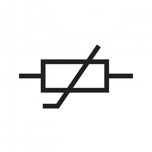 A thermistor symbol 