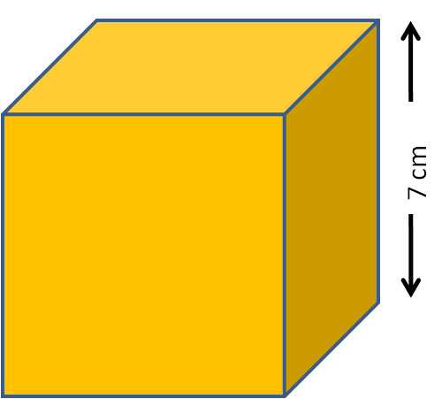 Find the volume of a cube