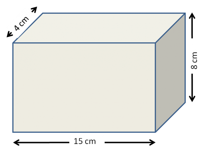 Find the volume of a cuboid