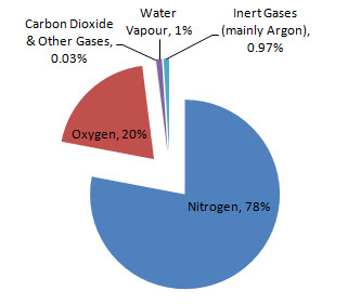 Air Composition Pie Chart Worksheet