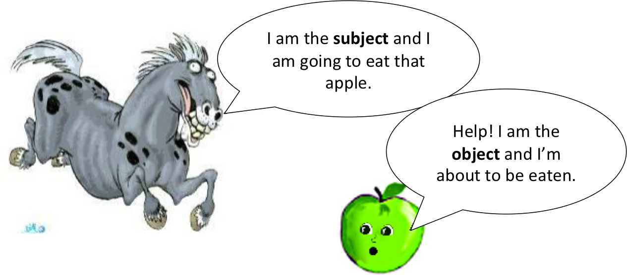 horse and apple